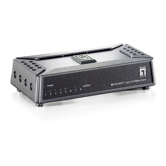 LevelOne FSW-0808TX Quick Start Manual