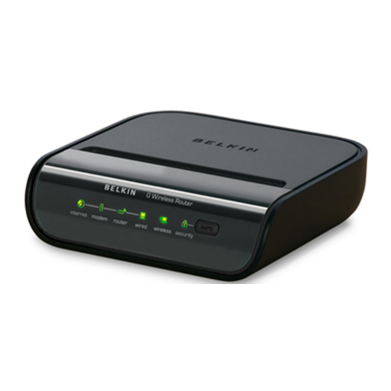 Belkin Wireless Router F5D7234-4-H User Manual