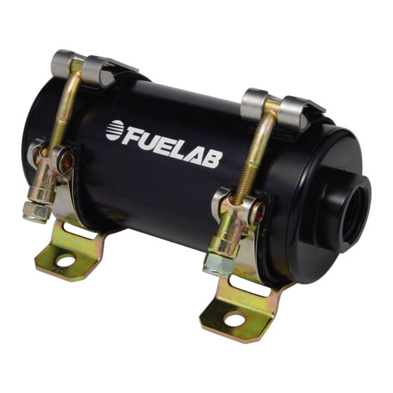 Fuelab 41404-c Operating And Installation Instructions
