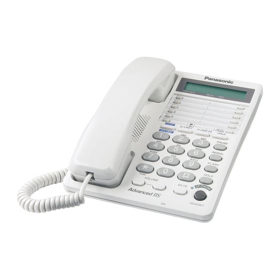 Panasonic KX-TS208W Operating Instructions Manual