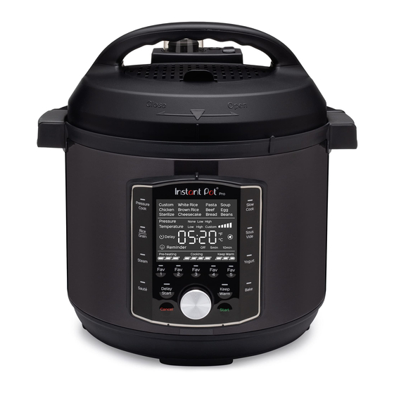 INSTANT POT PRO USER MANUAL Pdf Download ManualsLib