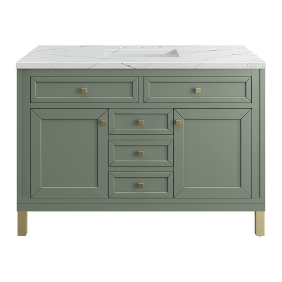 JAMES MARTIN VANITIES Chicago 305-V48-GW Assembly/Installation Instructions