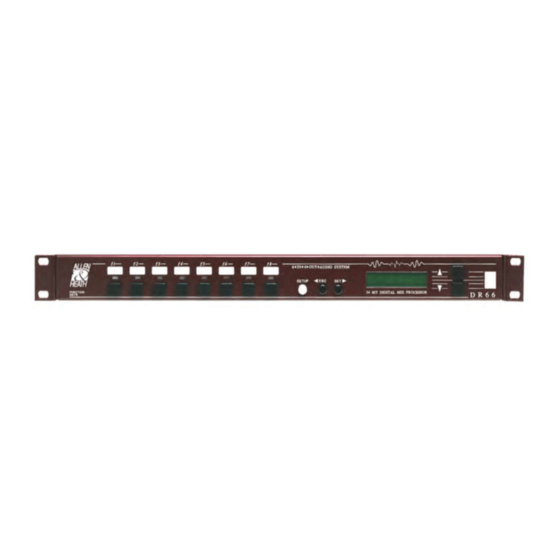ALLEN & HEATH DR66 Service Manual