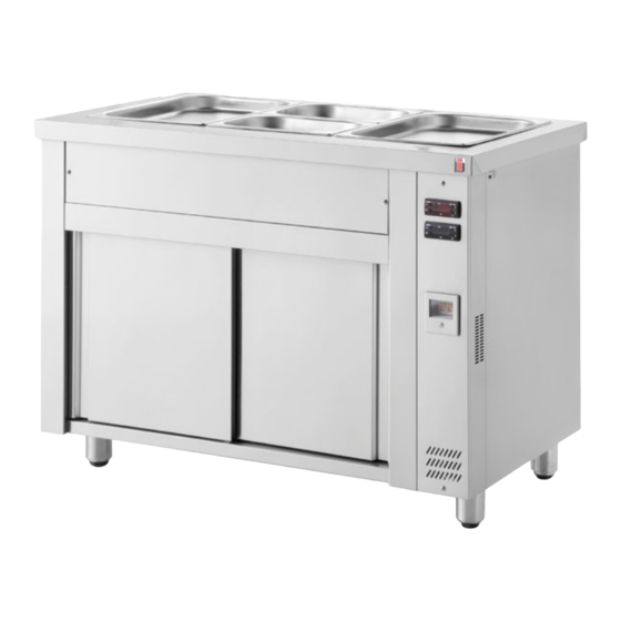 Inomak MHV711 Gastronorm Bain Marie Manuals