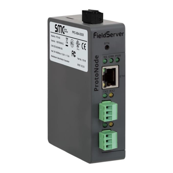 SMC Networks Sierra Monitor ProtoNode FPC N54 Series Installation And Quick Start Manual