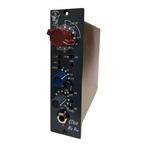 Aurora Audio GT500 Product Manual