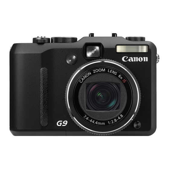 Canon POWERSHOT G9 User Manual