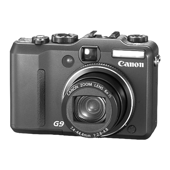 Canon PowerShot G9 Getting Started Manual