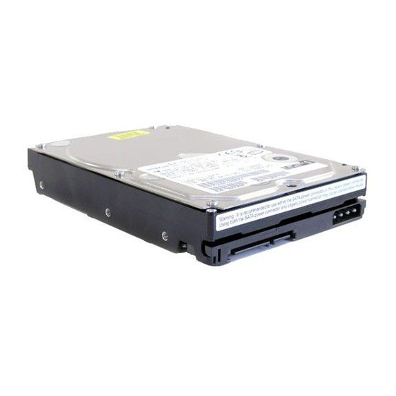 Hitachi HDT725025VLA380 - Deskstar 0A33423 T7K500 250GB SATA 7200RPM 8MB Cache Hard Drive Manuals