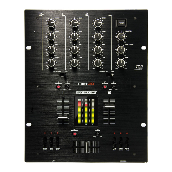 Reloop RMX-20 BlackFire Edition Operation Manual