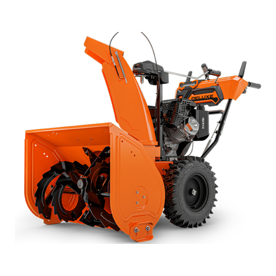 Ariens Deluxe 30 Platinum Quick Start Manual