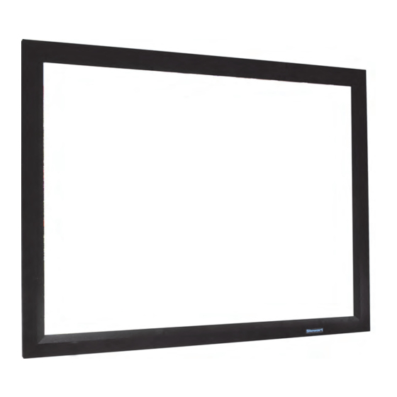 Stewart Filmscreen Corp Luxus Deluxe ScreenWall Owner's Manual