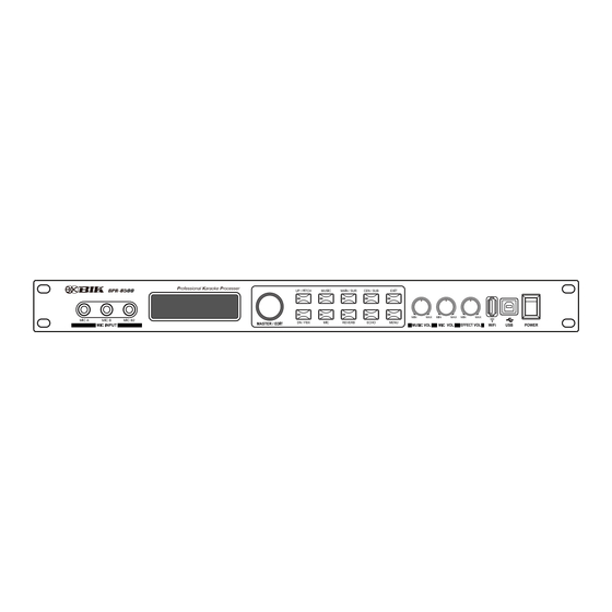 BIK B-Questa BPR-8500 Owner's Manual