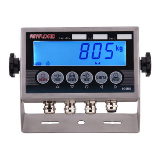 Anyload 805BS Manual