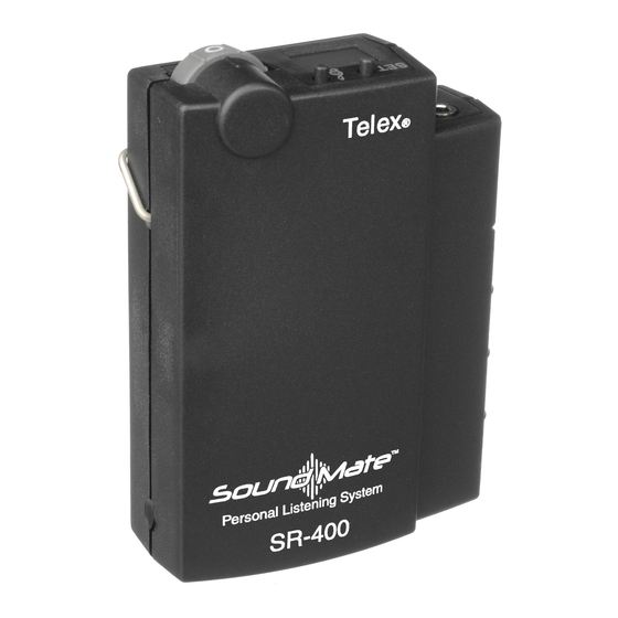 Telex Sound Mate SR-400 Operating Instructions Manual