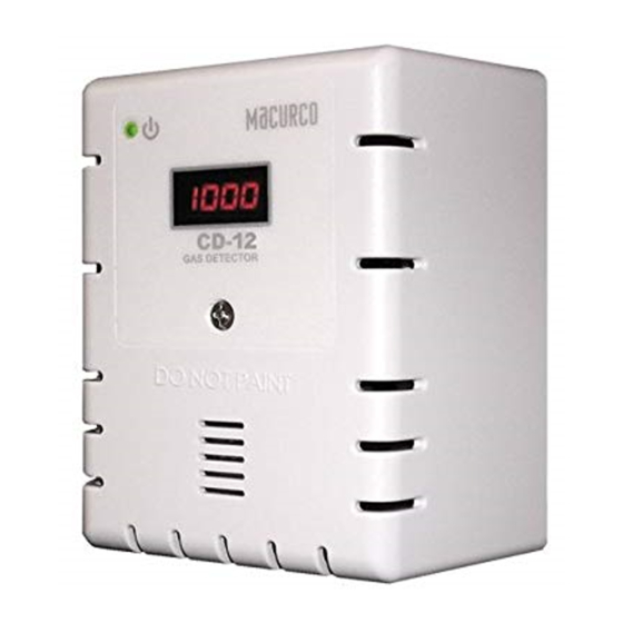 Macurco CD-12 User Instructions