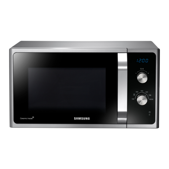 Samsung MS23F302E Series Owner's Instructions & Cooking Manual
