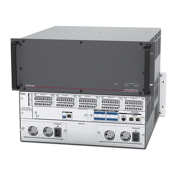 Extron electronics FOX3 Matrix Series User Manual