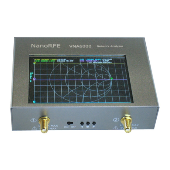 NanoRFE VNA6000 Manuals