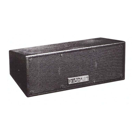 Altec Lansing DTS99 SPEAKER SYSTEM Manual