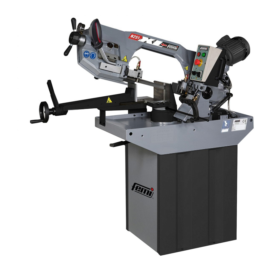 Femi N251DA XL Use And Maintenance Manual