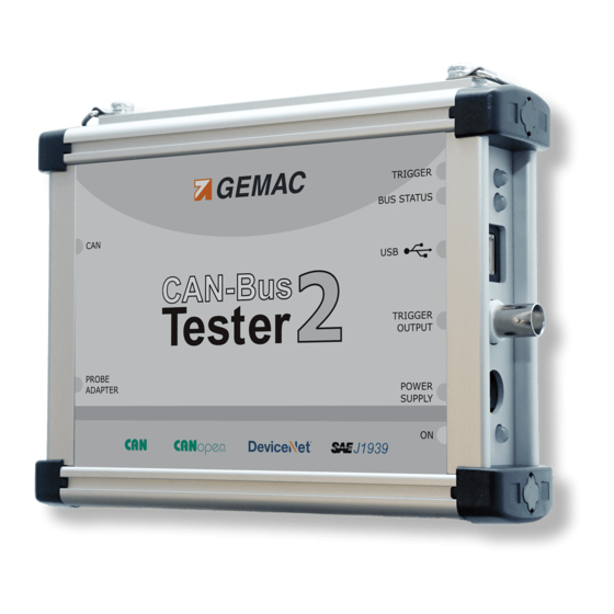 gemac CAN-Bus Tester 2 Manuals