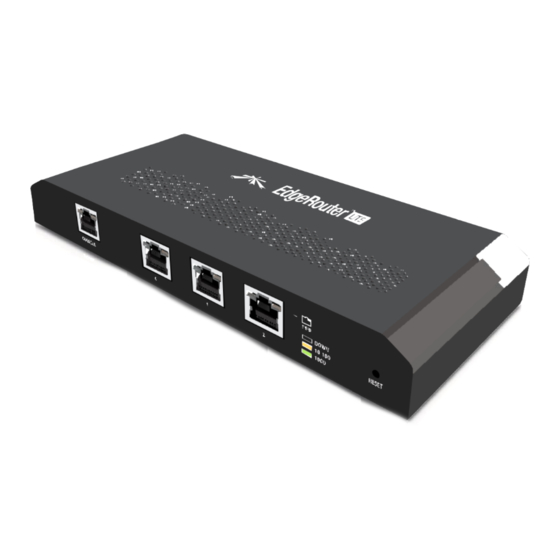 Ubiquiti EdgeRouter LITE ERLite-3 User Manual