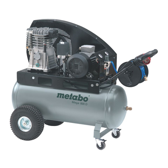 Metabo Mega 600 D Air Compressor Manuals