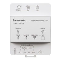 Panasonic MKG1500-DE Installation Instructions Manual