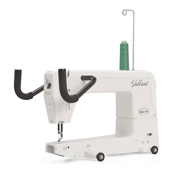 Baby Lock Gallant Quick Reference Card