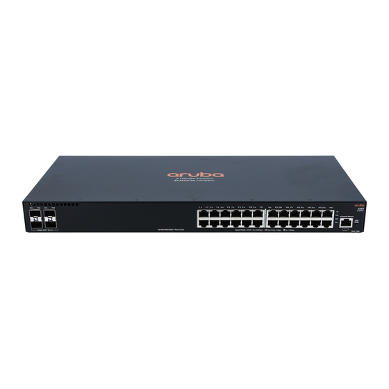 Hewlett Packard Enterprise JL354A Quick Setup Manual And Safety/Regulatory Information