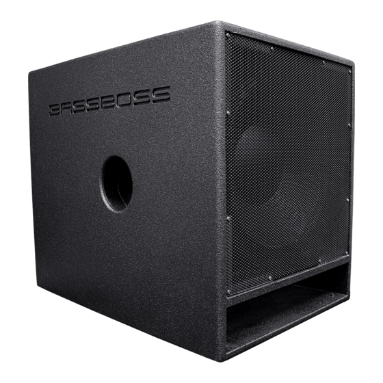 BassBoss Baby Owner's Manual