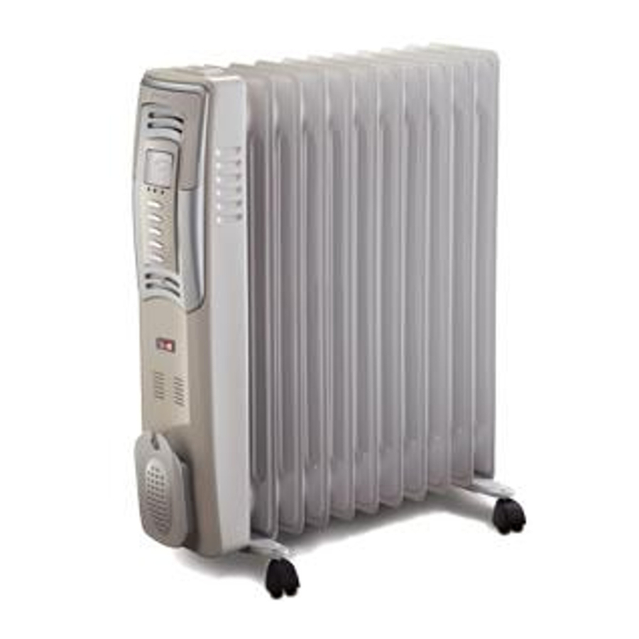 Bionaire BOH2503D - Oil Filled Radiator Manual
