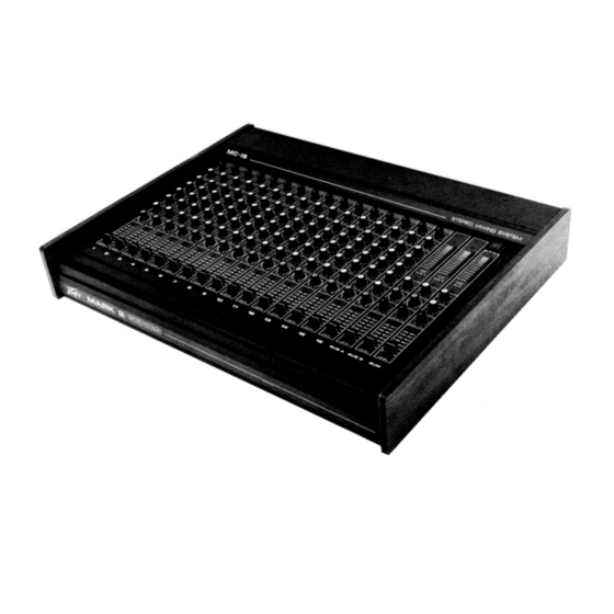 Peavey Mark MC-12 Operating Manual