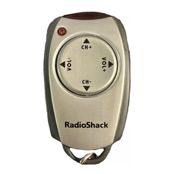 Radio Shack 63-1166 Owner's Manual