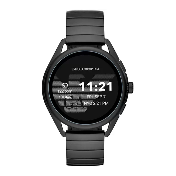 Emporio Armani DW10E2 Quick Start Manual
