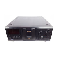 Sony CDP-CX300 - MegaStorage 300-CD Changer Operating Instructions Manual