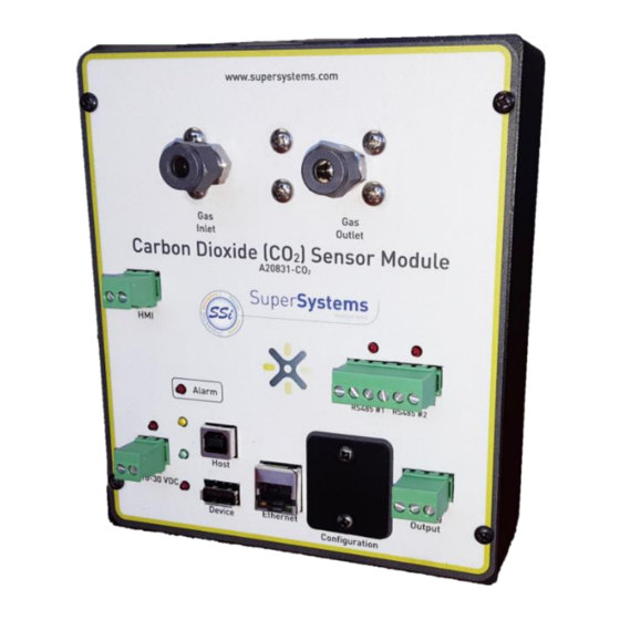 Super Systems A20831-CO2 Operation Manual