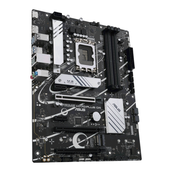 Asus PRIME H770-PLUS D4 Manuals