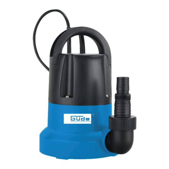 Gude GFS 401 S Water Submersible Pump Manuals