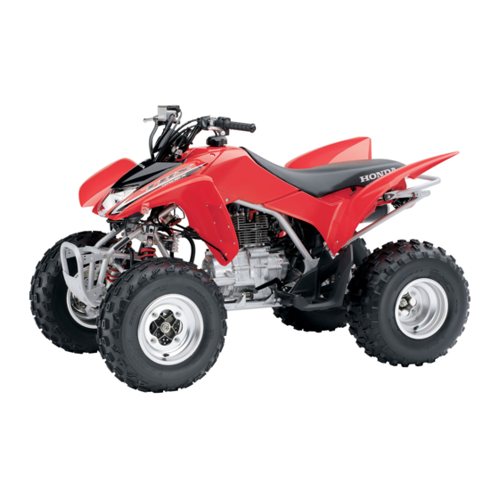 Honda TRX250X 2009 Owner's Manual