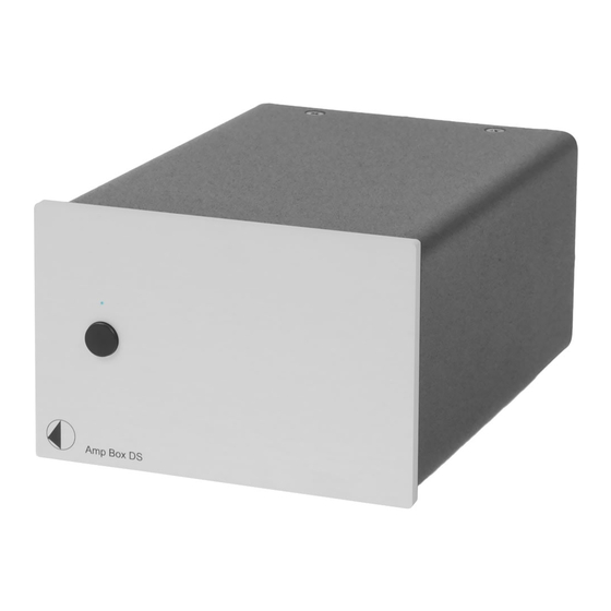 Box-Design Pro-Ject Amp Box DS Instructions For Use