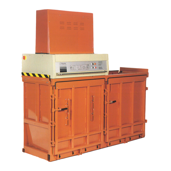 Orwak 8020 Operating	 Instruction