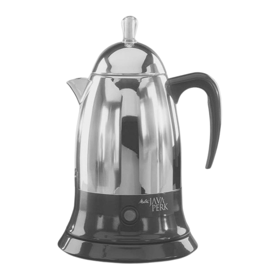 Melitta MEP10C Use And Care Manual