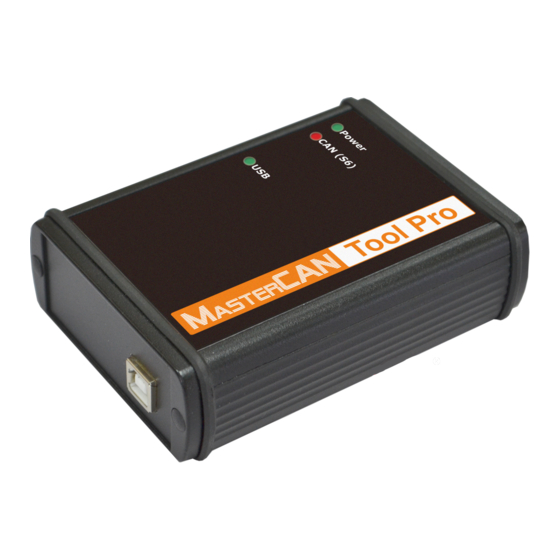 Technoton MasterCAN Tool Lite Manuals