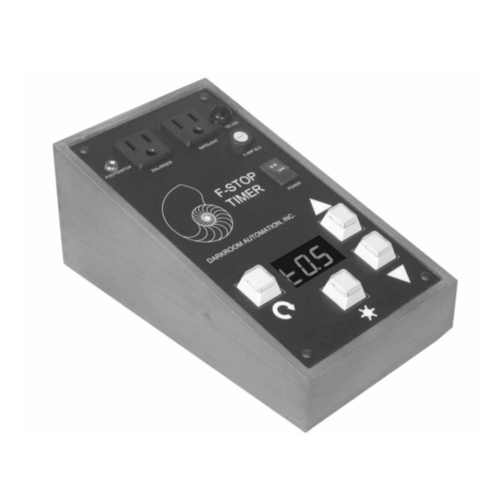 DARKROOM AUTOMATION f-STOP TIMERS Quick Manual