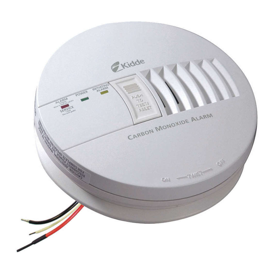 Kidde KN-COB-IC, KN-COP-IC - Carbon Monoxide Alarm Manual