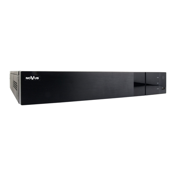 Novus NVR-6332P16-H4/F-II Quick Start Manual