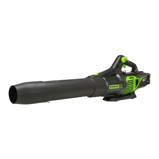 GreenWorks BLB489 Operator's Manual