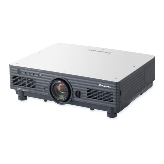 Panasonic PT-D5600E - XGA DLP Projector Manuals